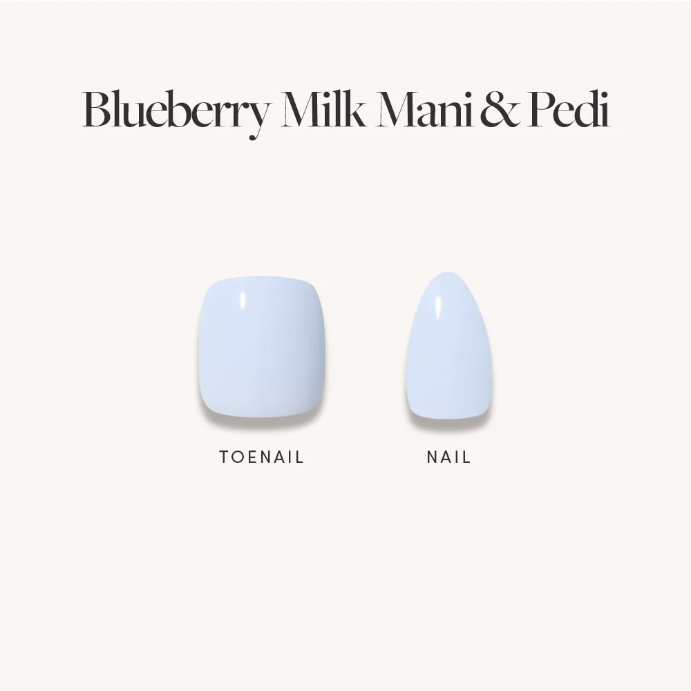 Blueberry Milk Mani & Pedi
