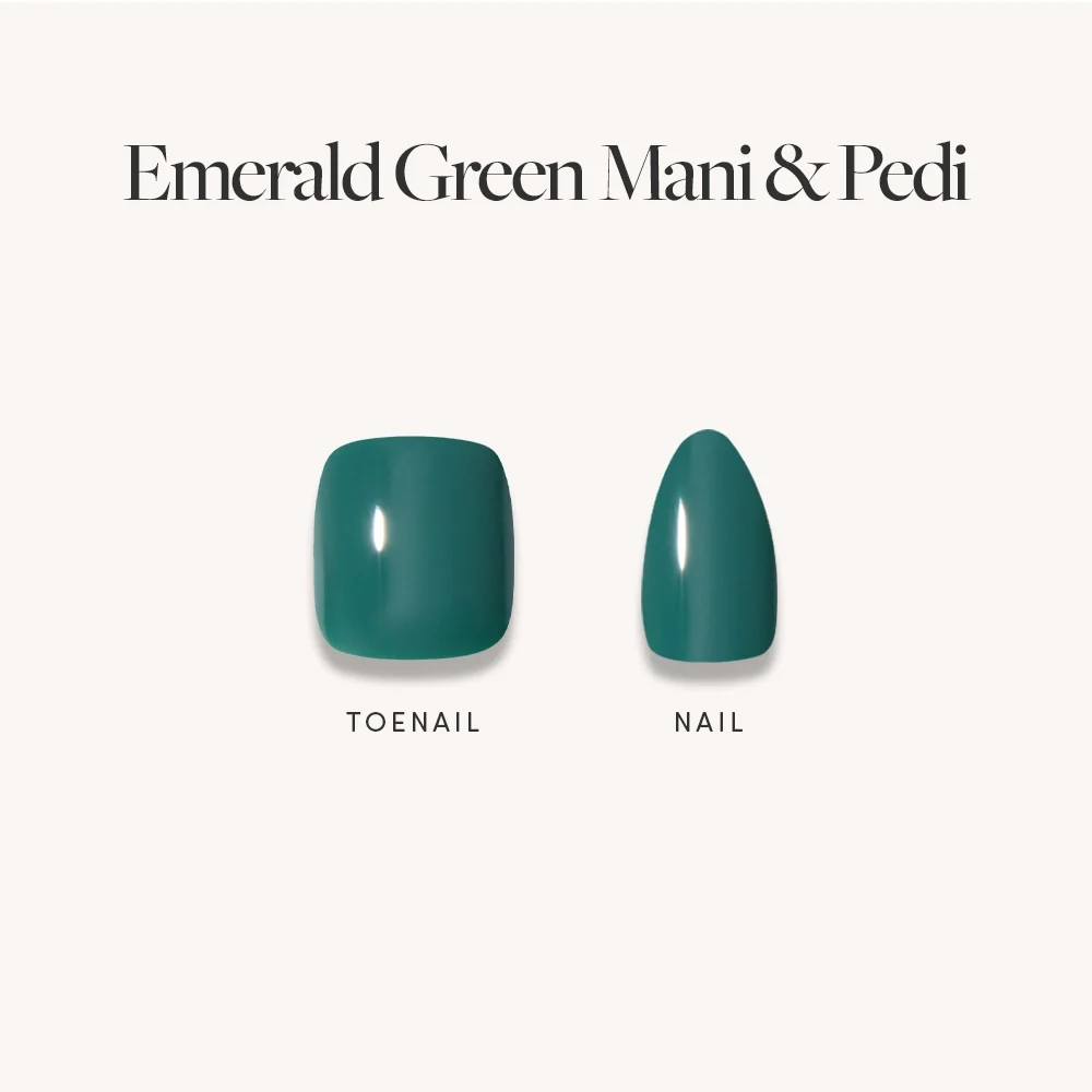 Emerald Green Mani & Pedi