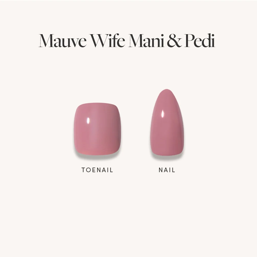 Muted Blush Mauve Mani & Pedi Bundles