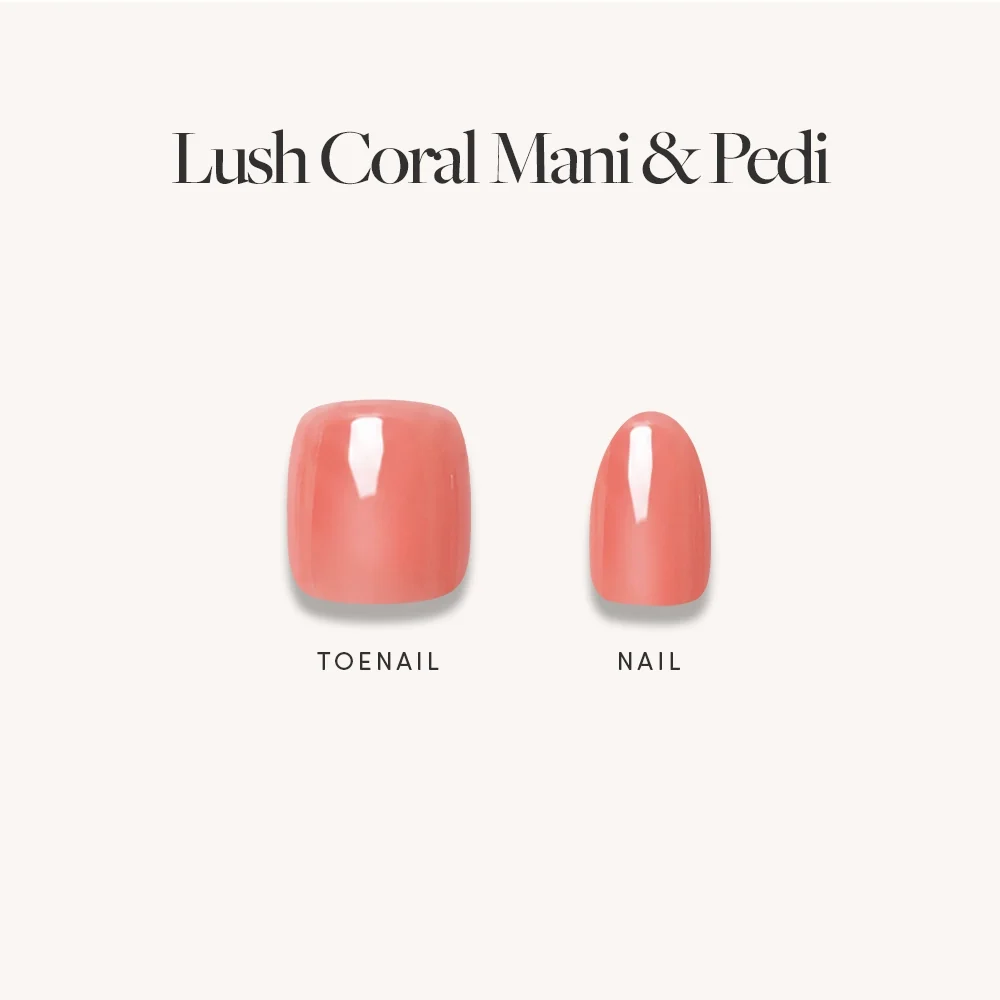 Lush Coral Mani & Pedi