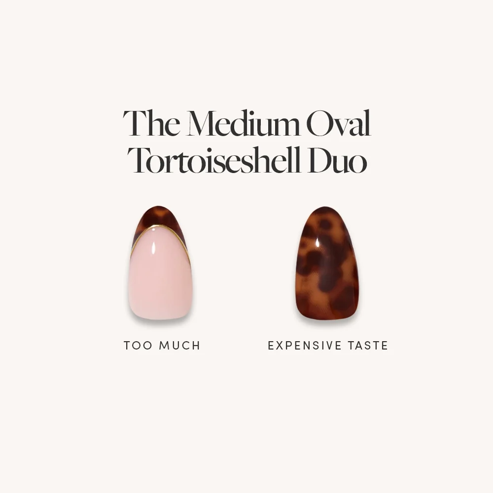 The Medium Oval Tortoiseshell Duo