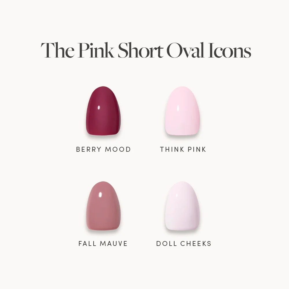 The Pink Short Oval Icons