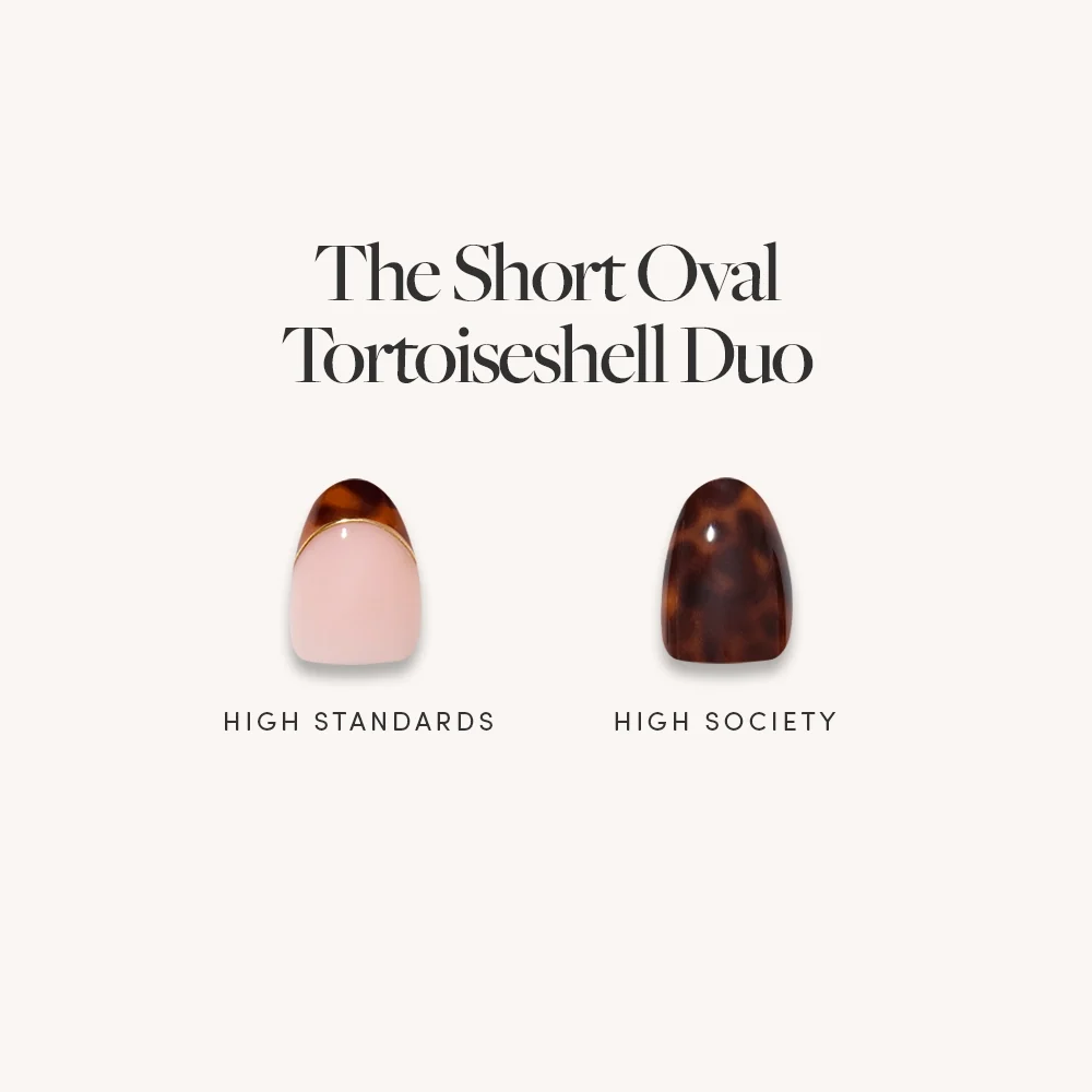 The Short Oval Tortoiseshell Duo