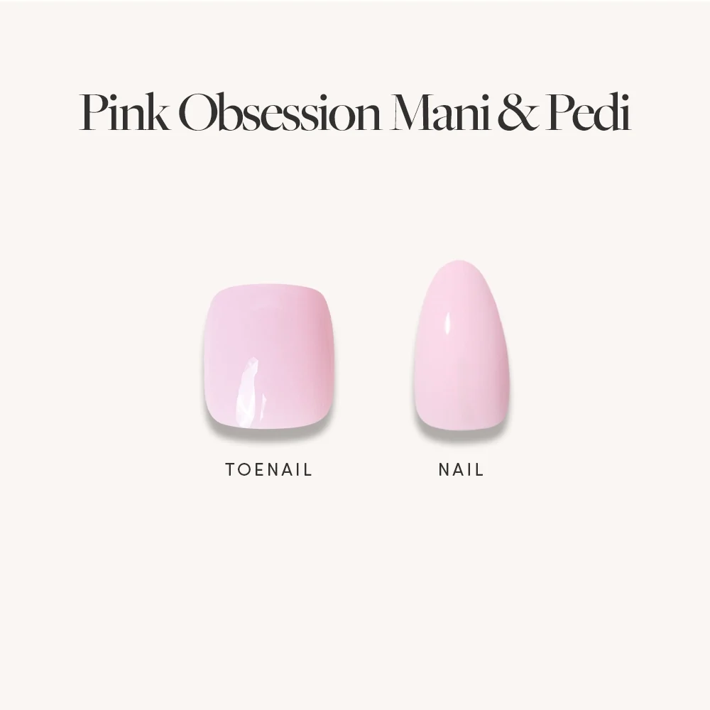 Glossy Blush Pink Mani & Pedi Bundles